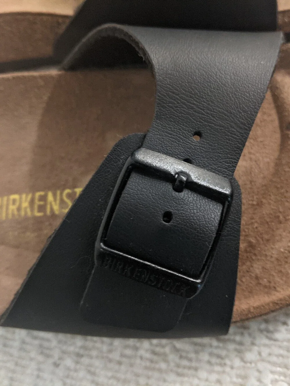 Birkenstock Men’s Black Madrid Slide Sandals Size 39